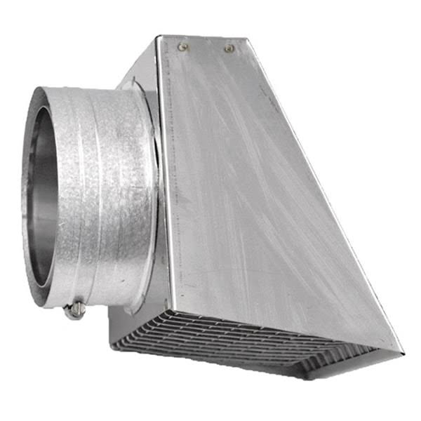 3x22 Dia Stainless Steel Horizontal Rain Cap R2808