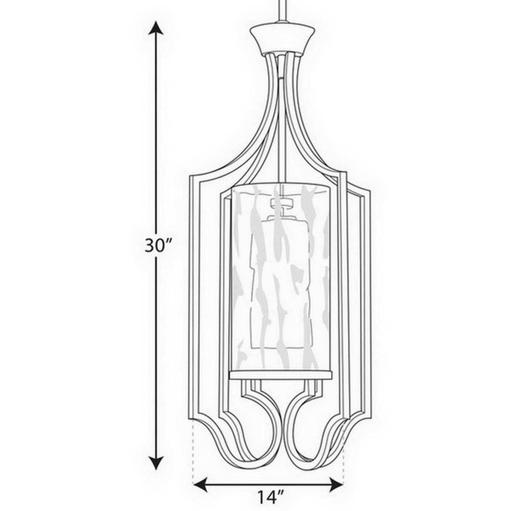 Polished Nickel Foyer Light B4728
