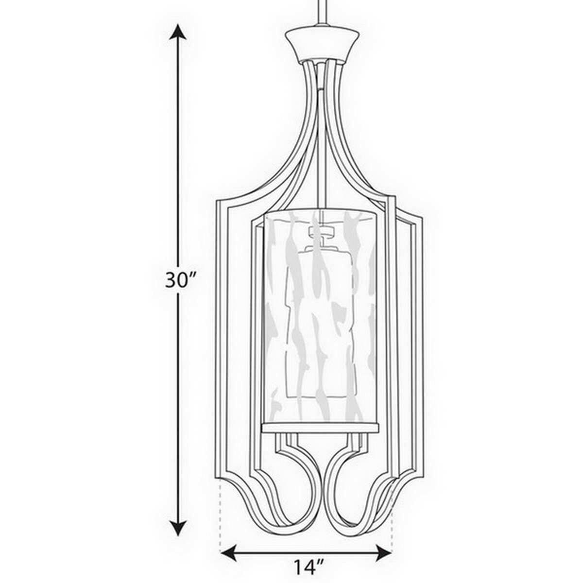 Polished Nickel Foyer Light B4728