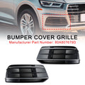 Front Bumper Cover Grille Bezel Insert for Audi Q5 2018-2022 Black/Chrome S128003