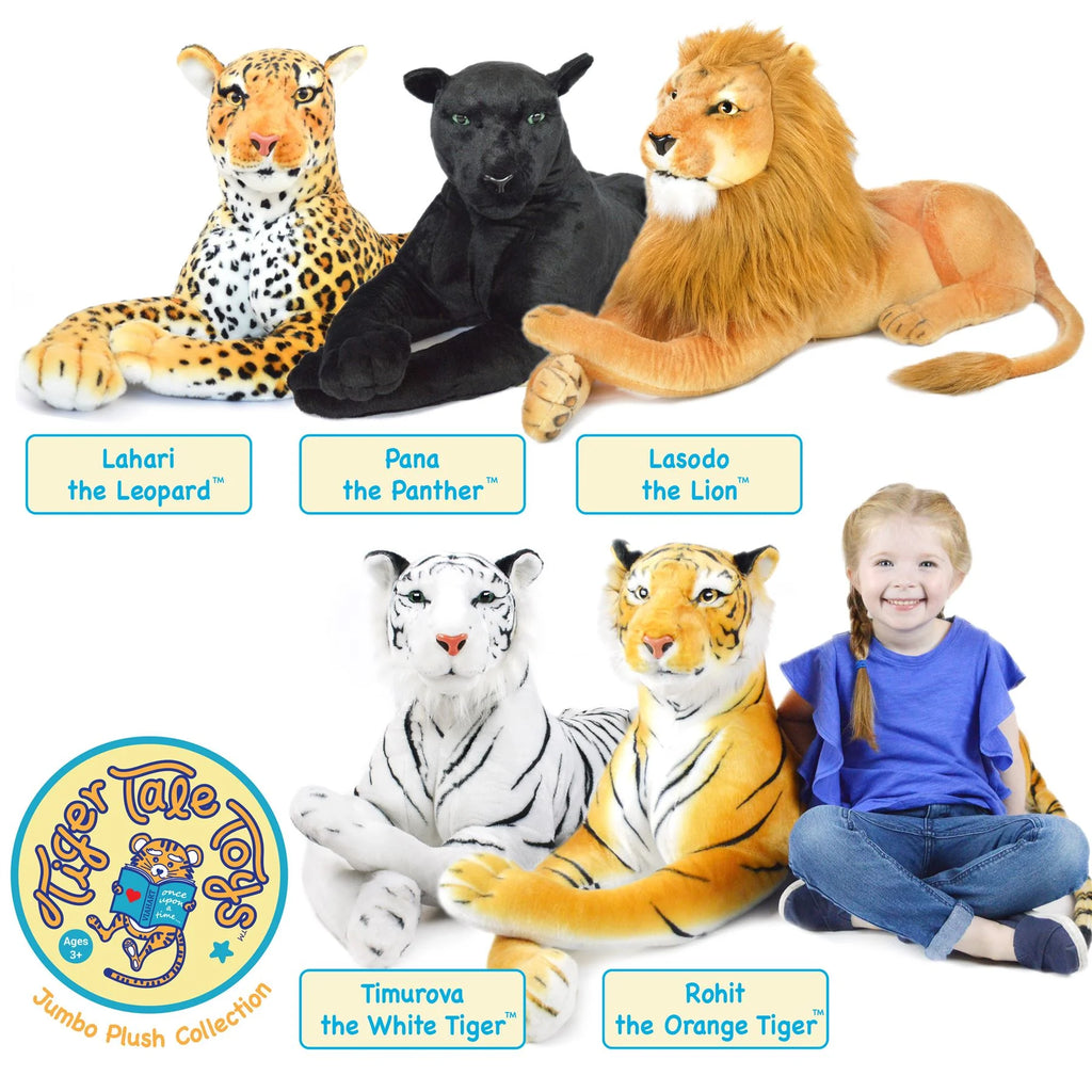 White Siberian Tiger Stuffed Animal Plush Cat Q271