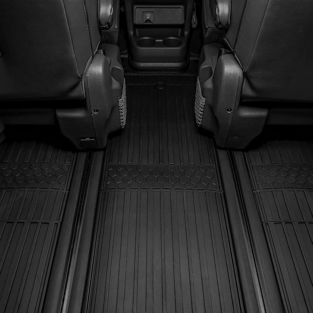 Black TPE All Weather Custom Fit Floor Liner for Toyota Sienna 2nd and 3rd Row K47229