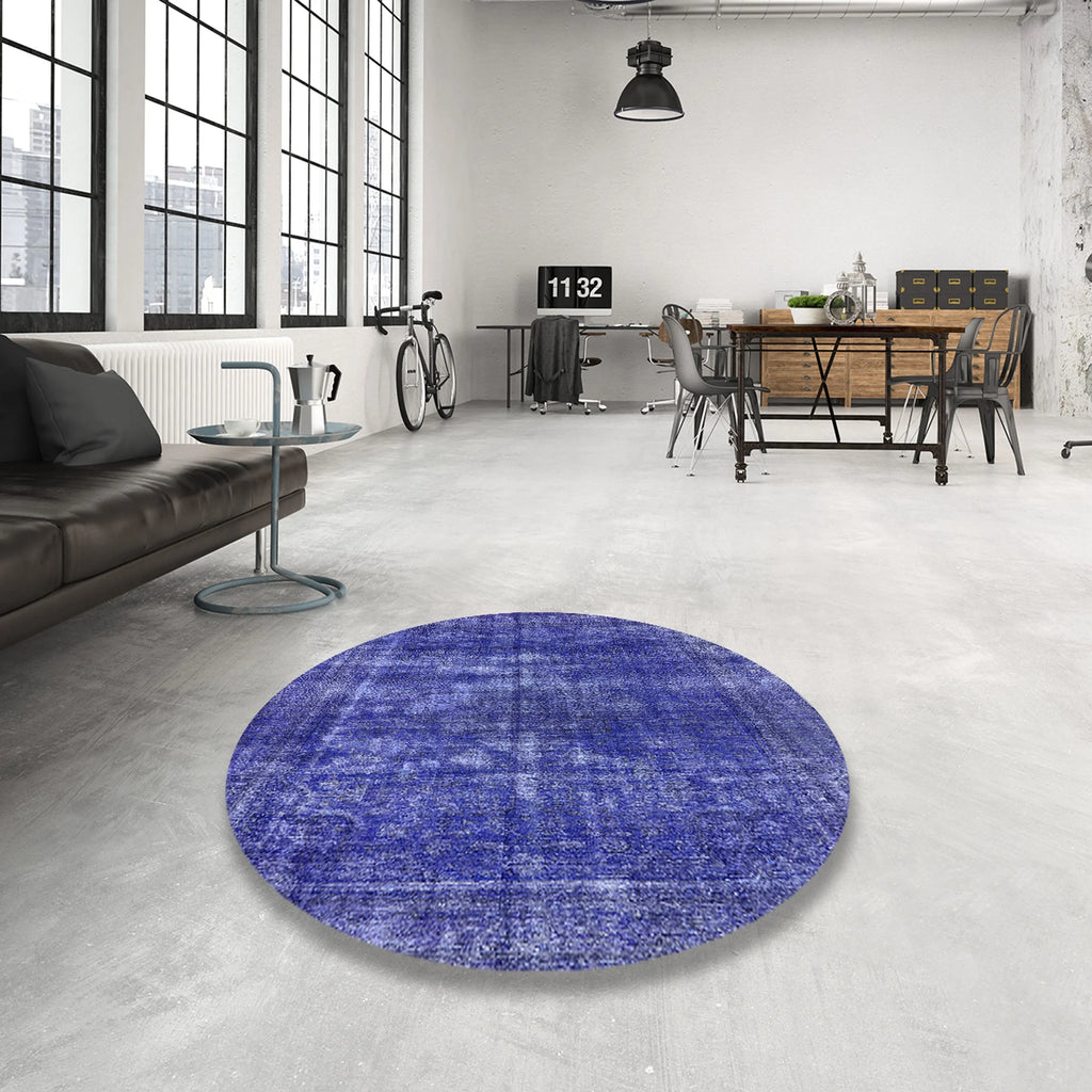 Blue Oriental Rectangle Area Rug A268