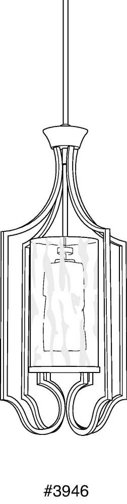 Polished Nickel Foyer Light B4728