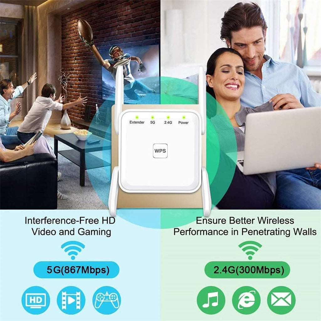 WiFi Extender 1200Mbps Pack of 2 with Ethernet Port S177283