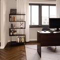 Brown 5 Shelf Wooden Bookcase I63171