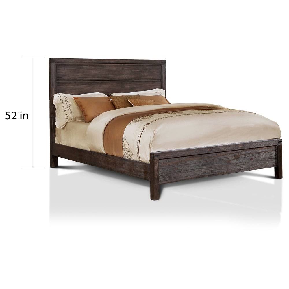Dark Grey Panel Bed California King A9276