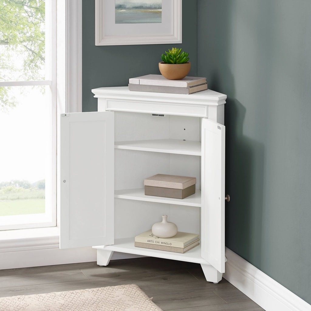 White Corner Cabinet P305
