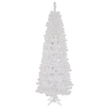 6.5 ft White Pencil Pine Christmas Tree with Clear Lights Y615490