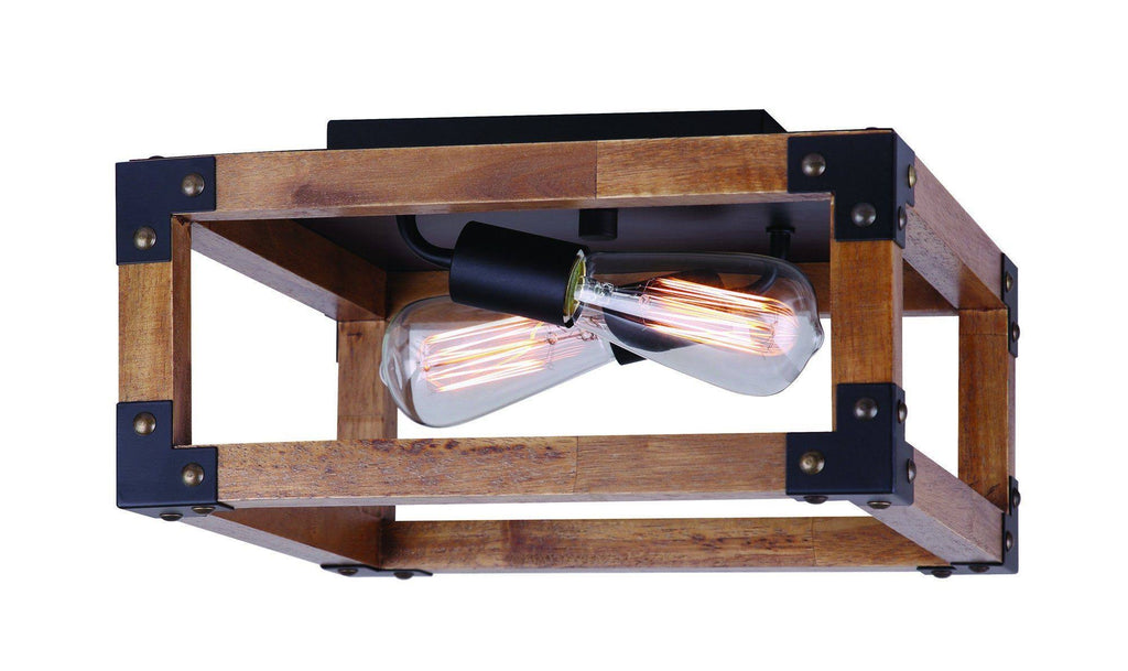 Black 2 Light Flush Mount M29574