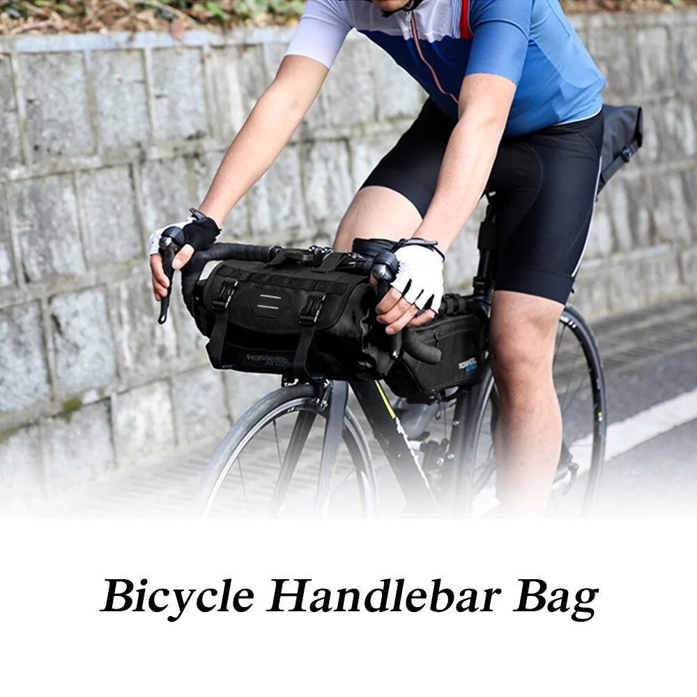 Bike Pannier with Roll Closure, 3 L- 7 L Adjustable, Waterproof Bicycle Bag G912