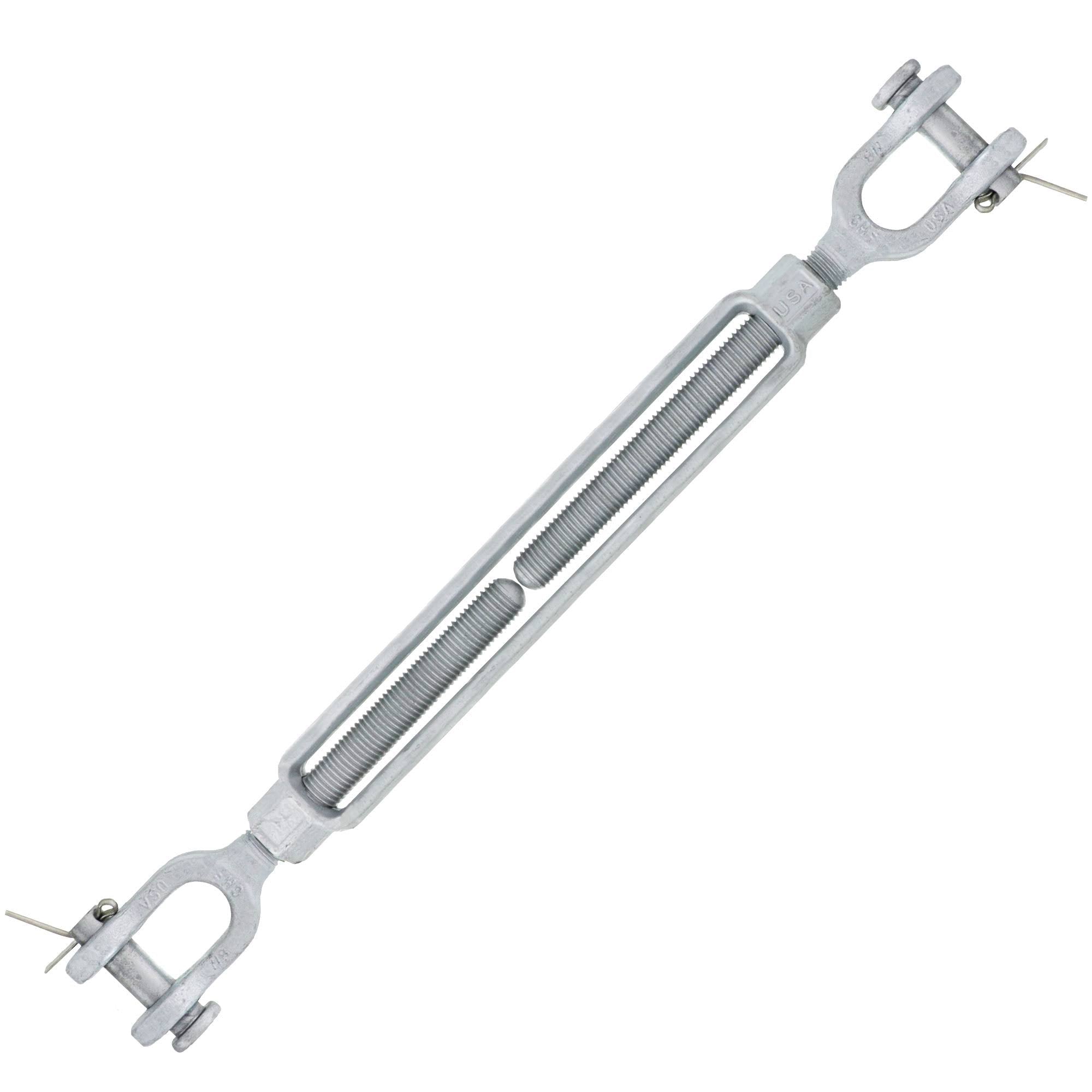 7/8 x 12 Hot Dip Galvanized Jaw x Jaw Turnbuckle D378904