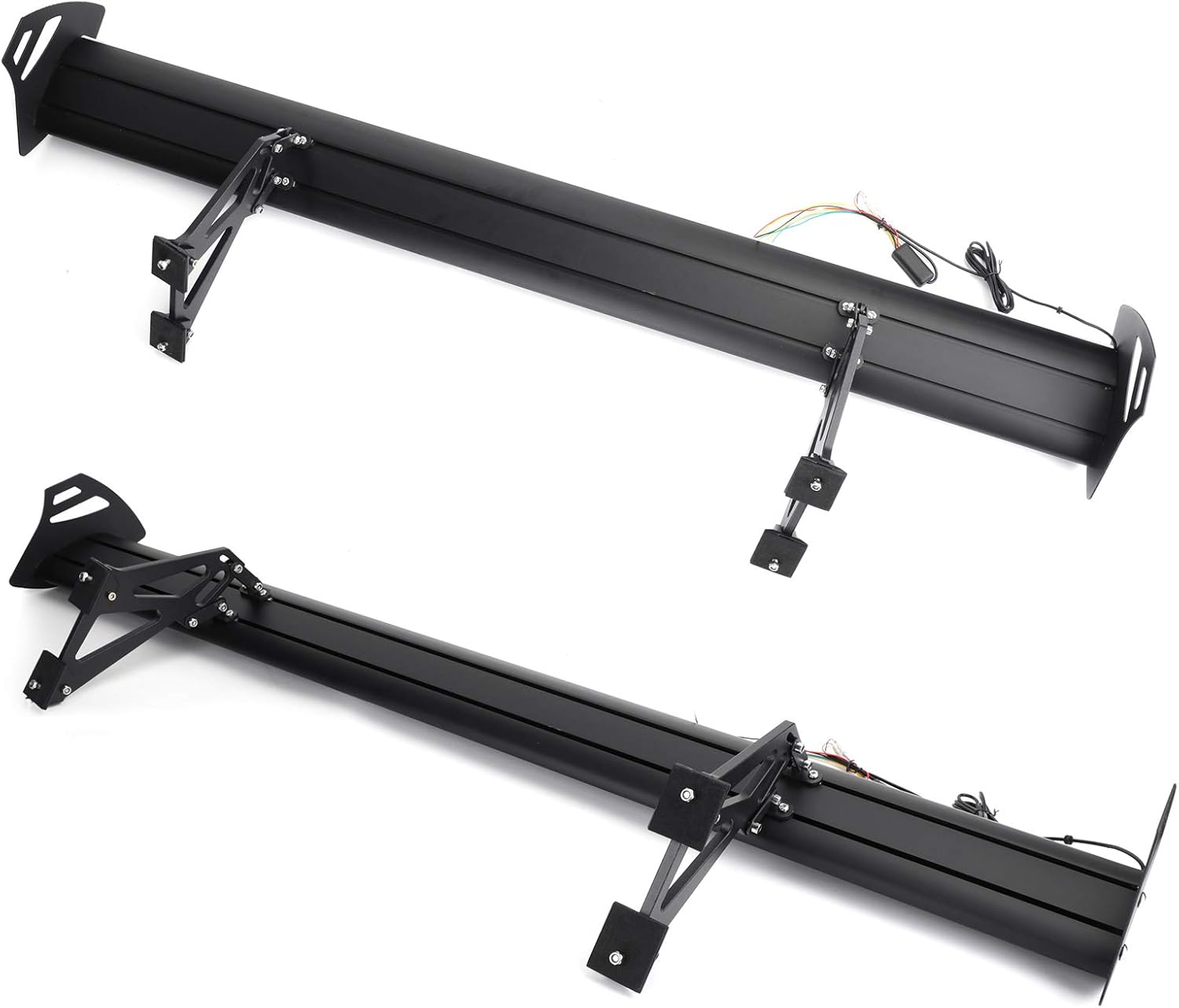 Adjustable Aluminum Rear Trunk Wing Spoiler with LED Light R8253