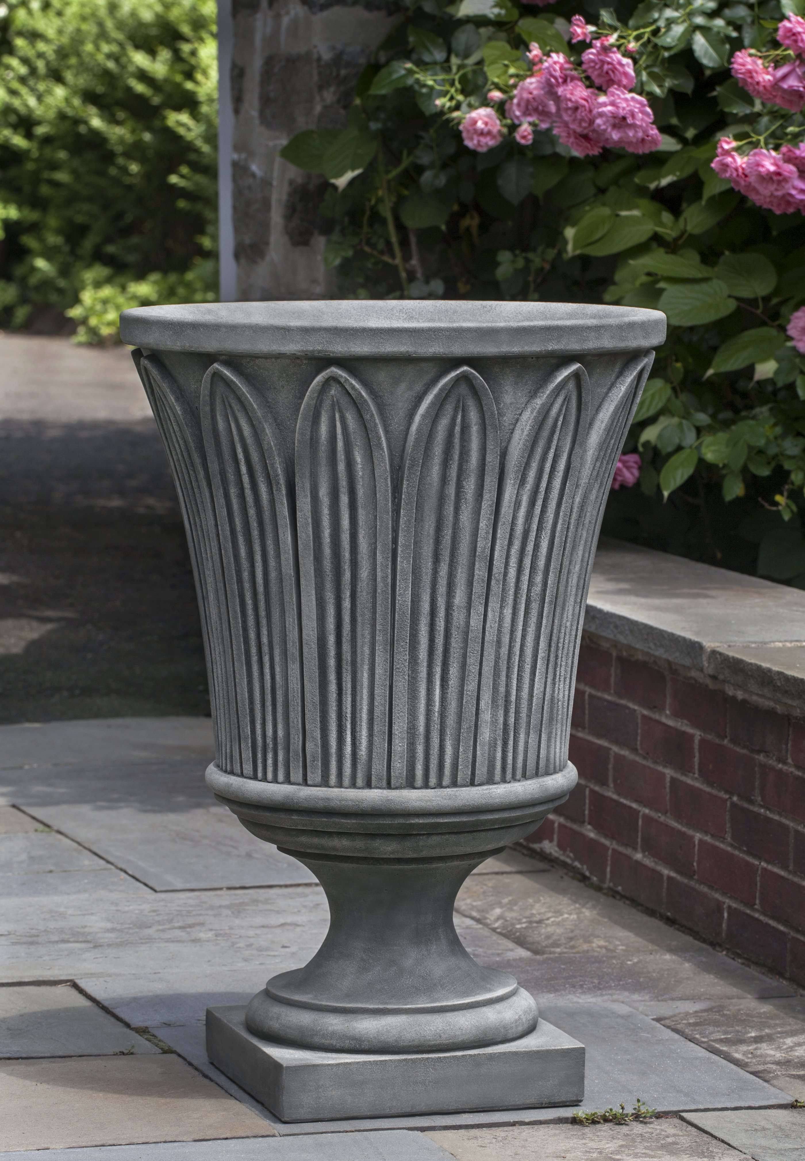 Aged Limestone Urn X1306