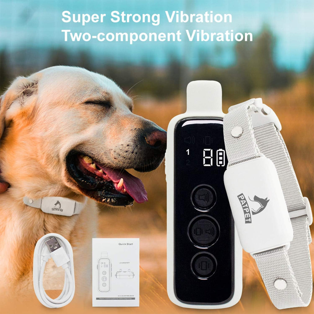 Non-Schock Remote Waterproof Rechargeable Dog Training Collar, Pack of 2 D63080