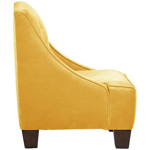 Velvet Canary Kids Chair with Buttons D288707