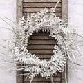 Winter White Sparkle Eucalyptus Wreath F85739