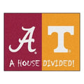 Alabama / Tennessee 33.75 inch x 42.5 inch Nylon Face Non-Skid Washable Mat R9488