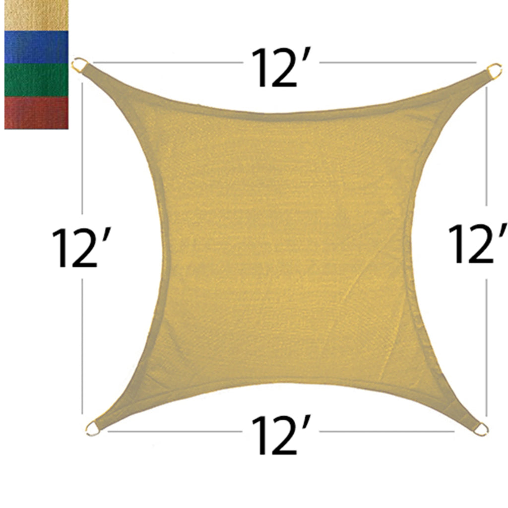 Sand 12 ft. Quadrilateral Sun Shade Sail C501