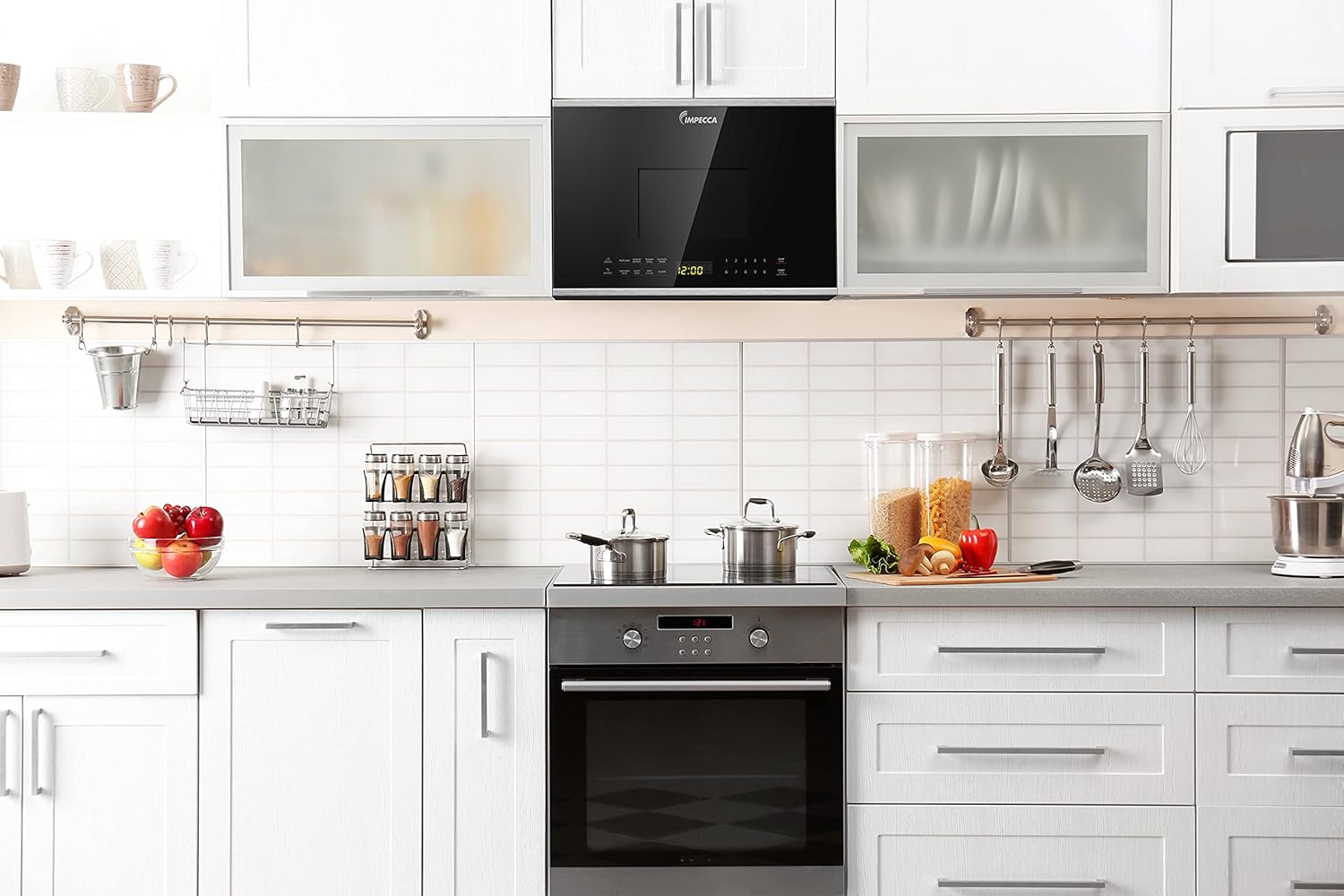 24-inch Over the Range Microwave Oven, Stainless Steel, 1.4-Cub.Ft/1000W L128945