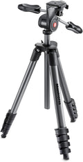 Compact Light Aluminum 4-Section Tripod Kit with Ball Head, Black, Pack of 2 F84678