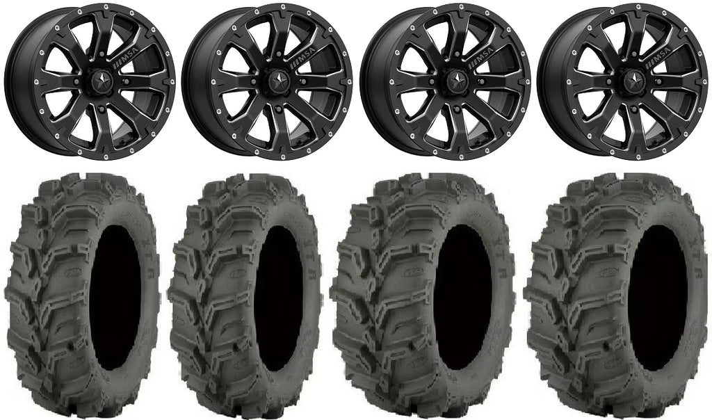 14" Black Wheels 27" Mud Lite XTR Tires V3215