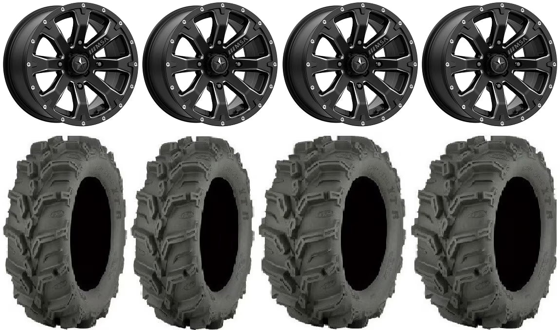 14" Black Wheels 27" Mud Lite XTR Tires V3215