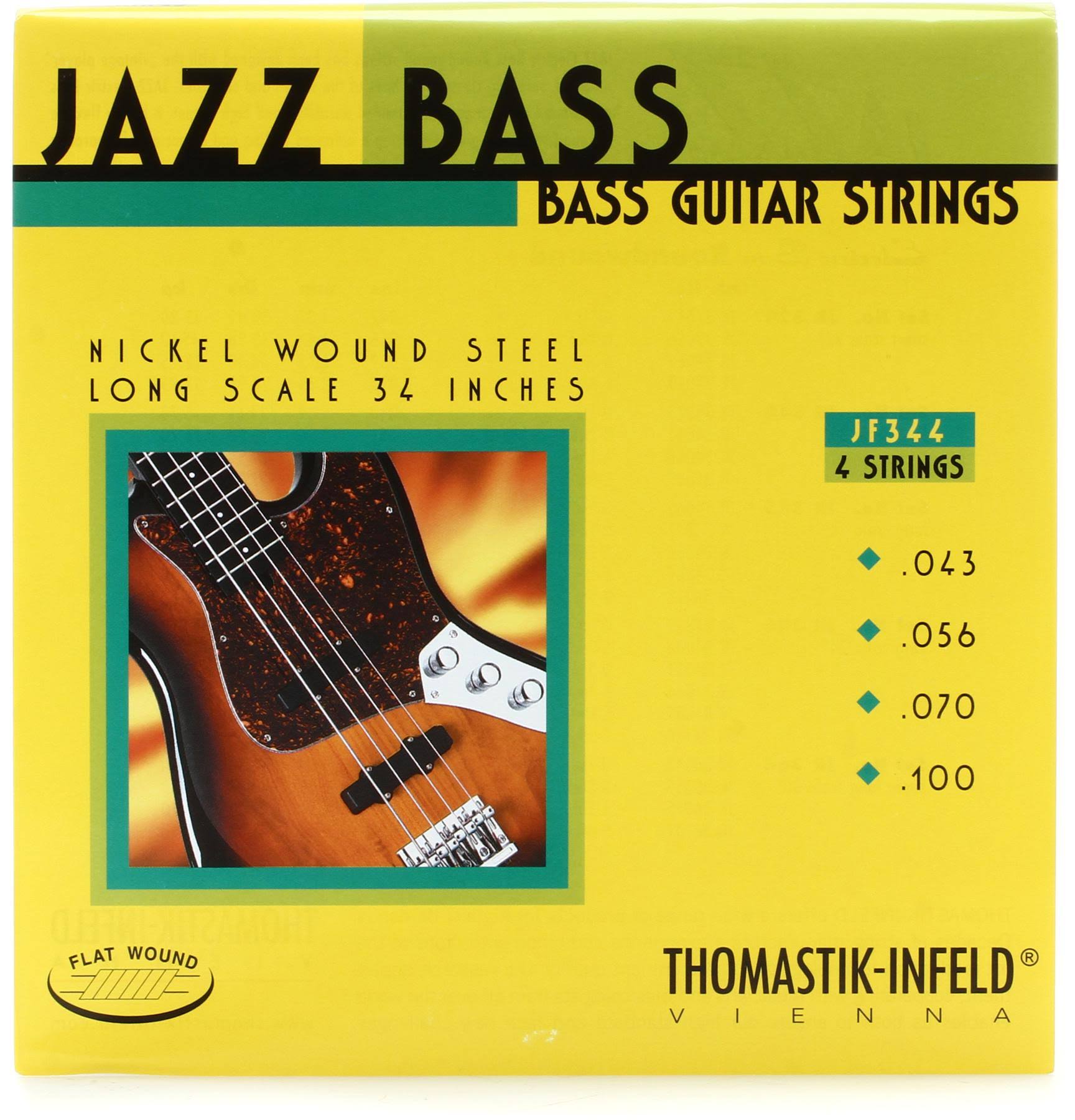 Flatwound Long Scale 4-String Jazz Bass Strings X83575