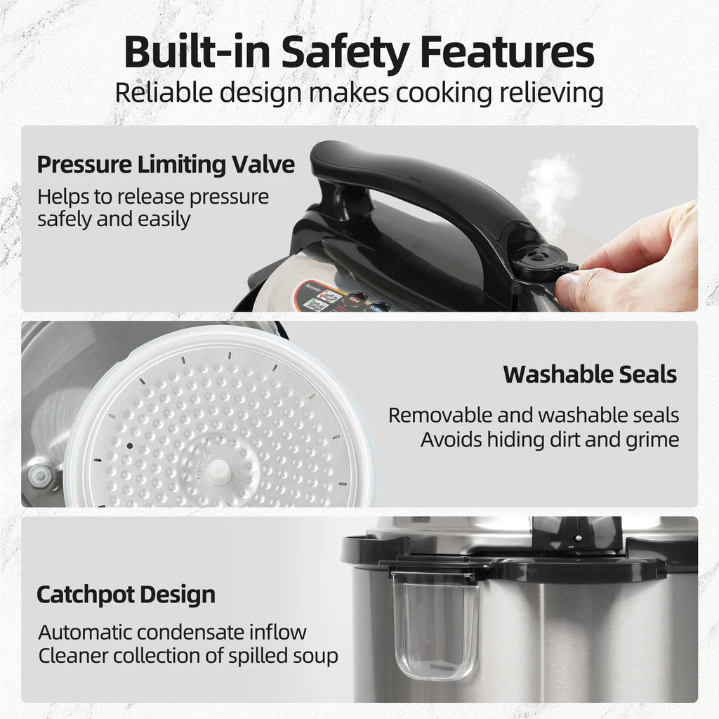 10-in-1 Stainless Steel Electric Pressure Cooker K802076