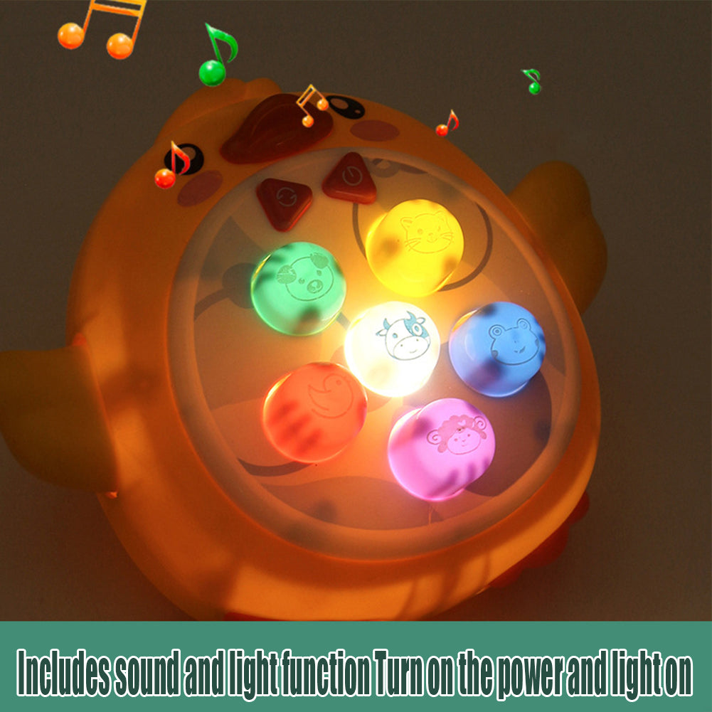Toddler Baby Toys Whack a Frog Mole Game Hammering Pounding Toys with Hammers Electric Sound Light Duck Gopher Interactive Game Lights Music Toys X133