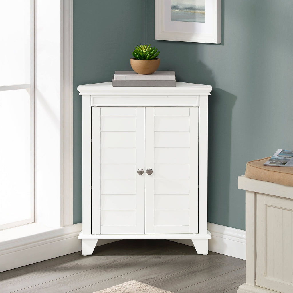 White Corner Cabinet P305