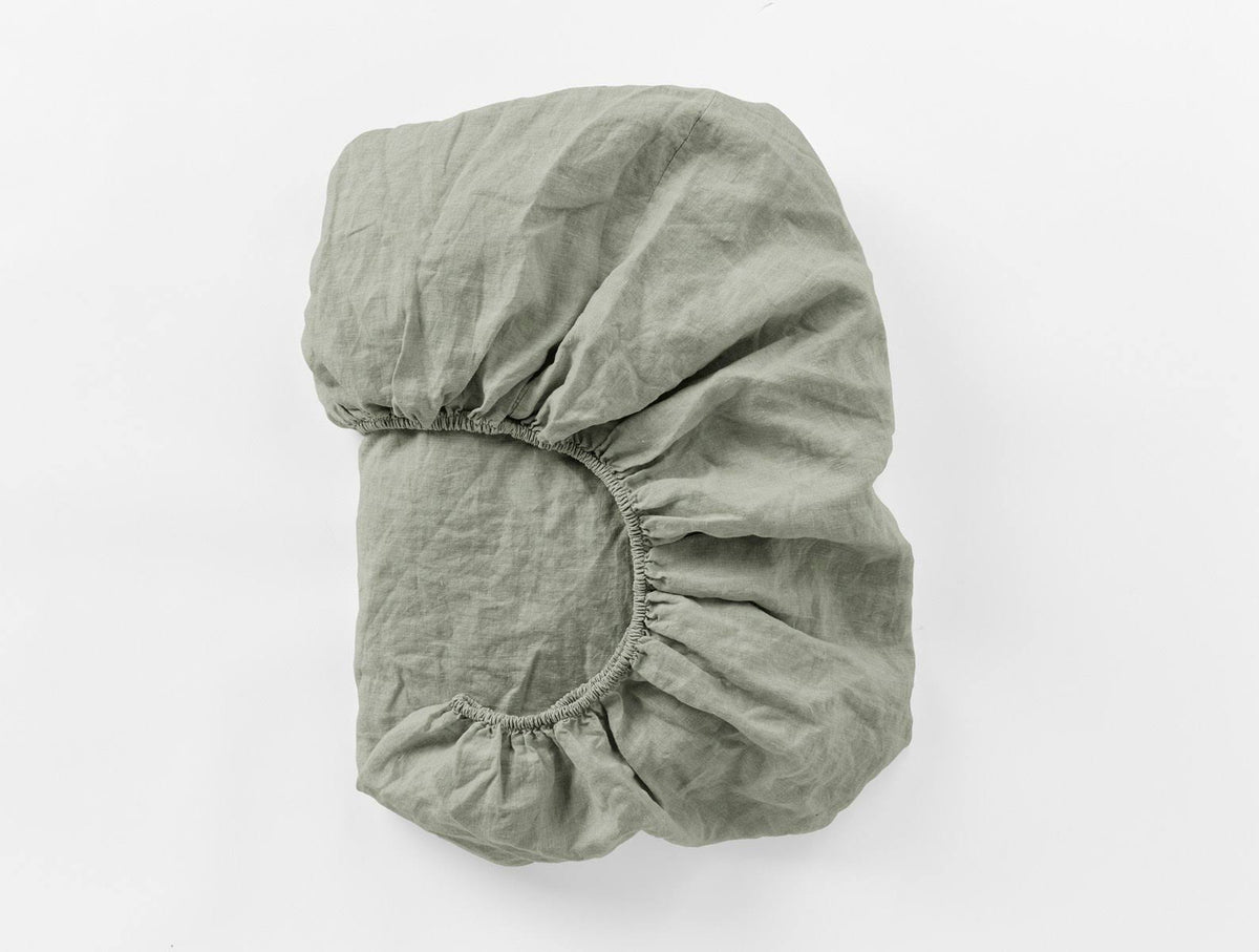Organic Relaxed Linen Fitted Sheet King F680