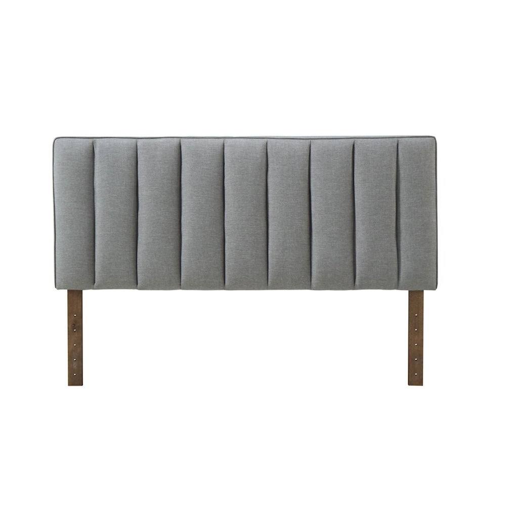 Queen-size Gray Bed Frame with Headboard B875