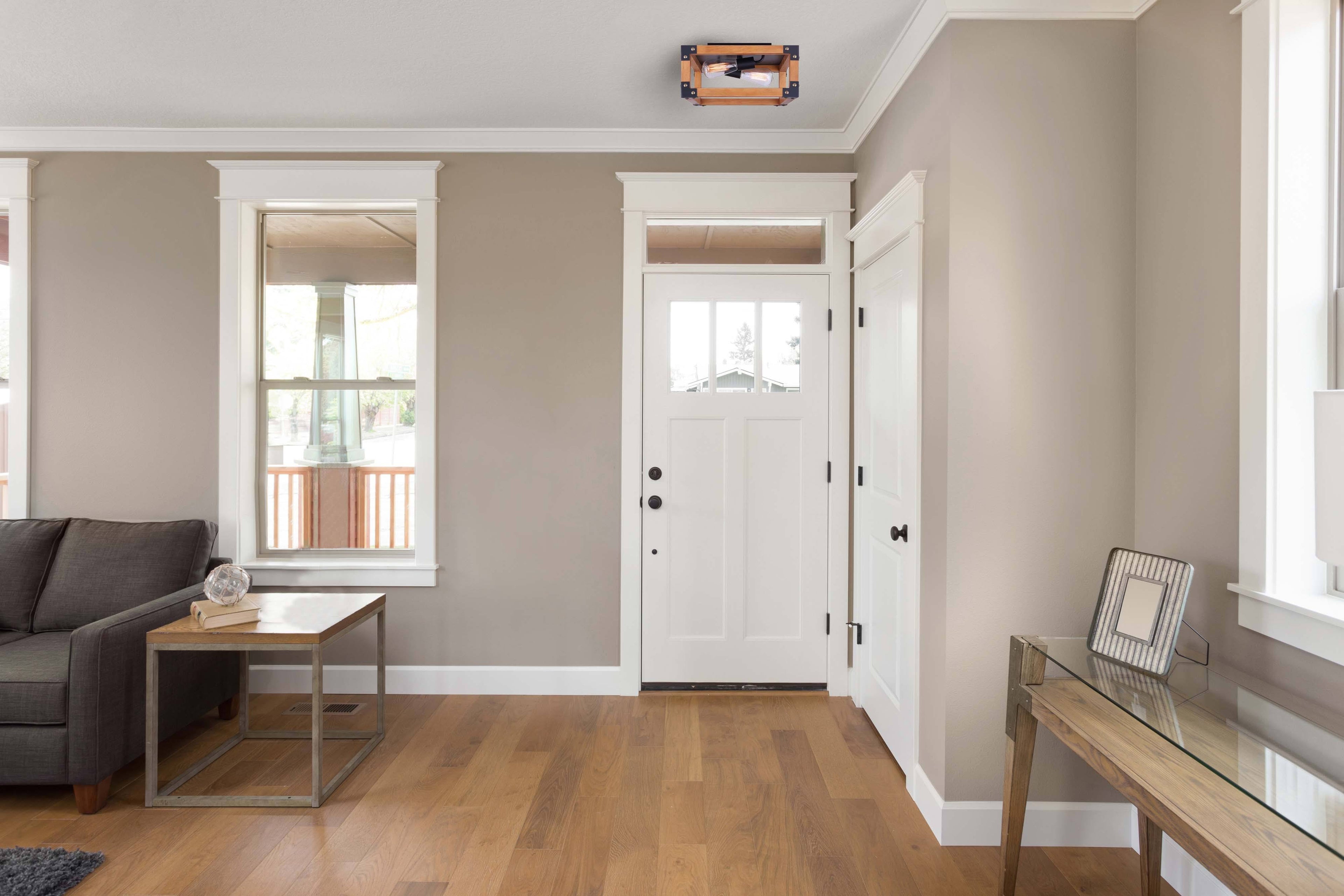 Black 2 Light Flush Mount M29574