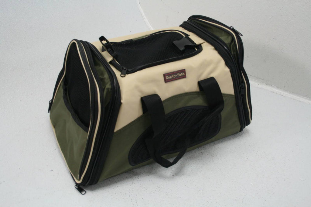 Expandable Pet Carrier, Olive U637
