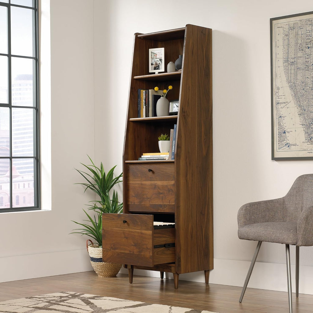 Narrow Bookcase, Grand Walnut finish, Pack of 2 J124