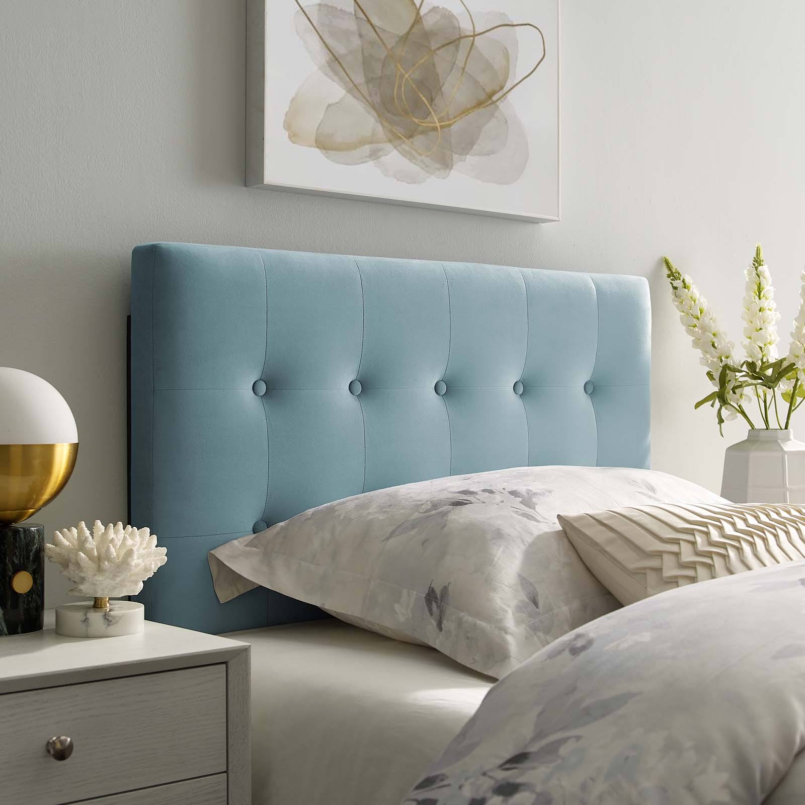 Pink Twin Tufted Velvet Headboard R869