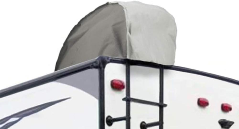 Tan Gray Waterproof Truck Camper Cover E2196