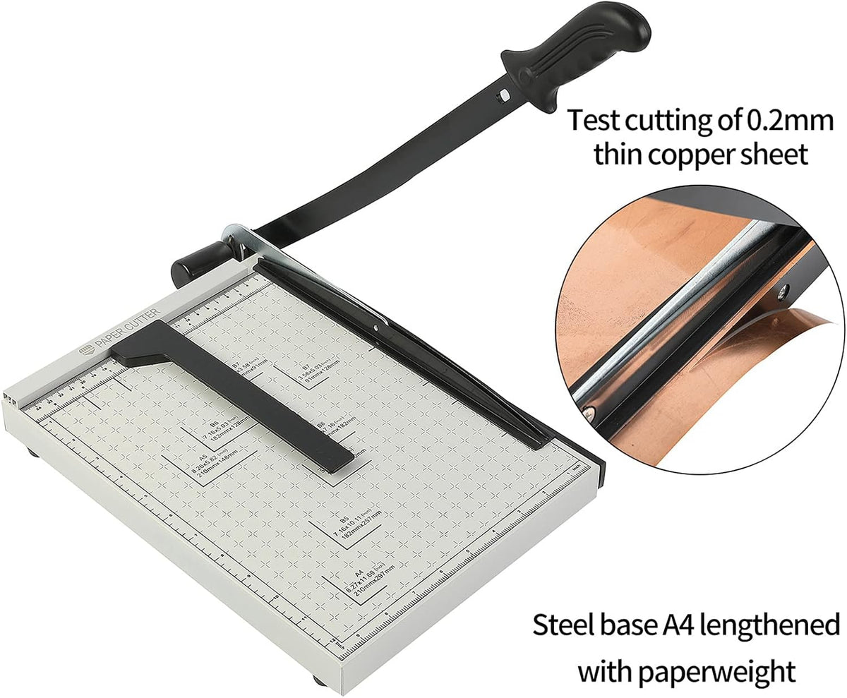 Guillotine Paper Trimmer 15” Cutting Length with Safety Blade Lock F134