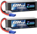 4S Lipo Battery 14.8V 5200mAh 100C EC5 Plug Soft Case 2 Pack S626