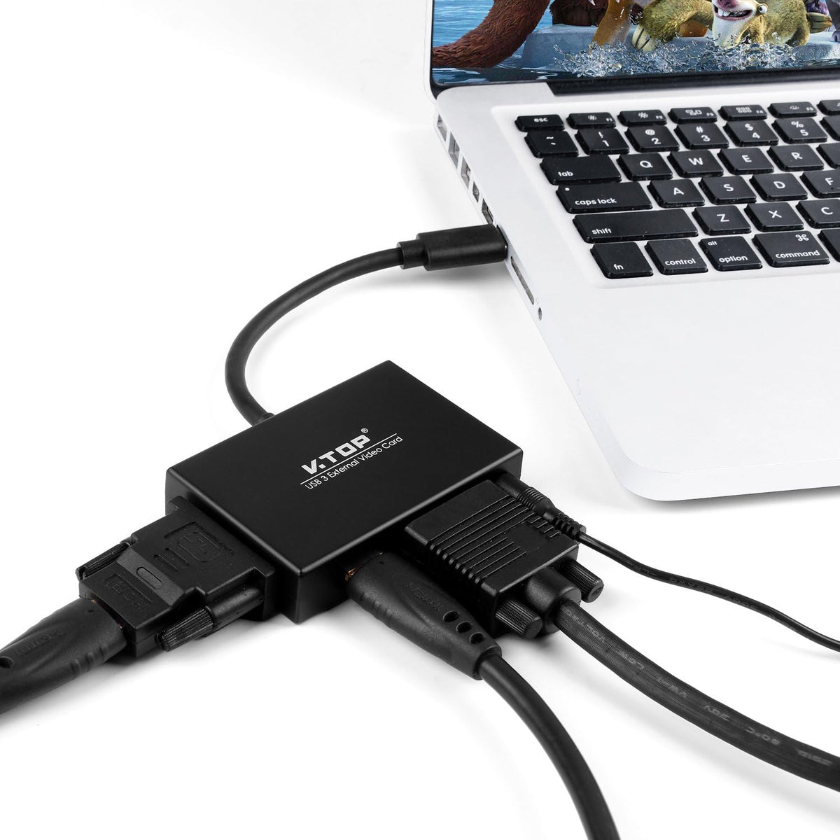 USB 3.0 to HDMI-DVI-VGA Video Graphics Card Adapter F745731