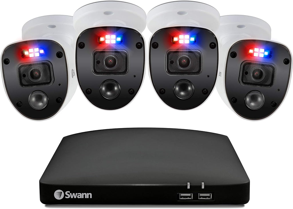 4 Channel 1080p HD DVR Wired Bullet Security Camera System with 1TB HDD A9302