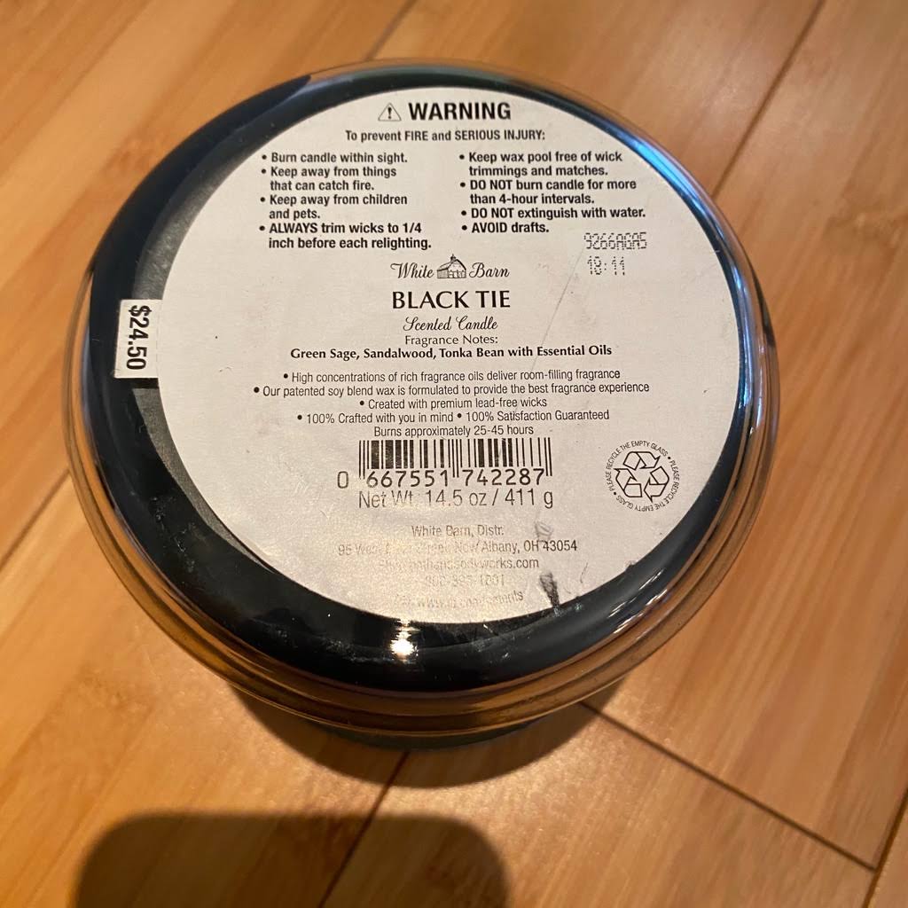 Black Tie 3-Wick Candle V9307