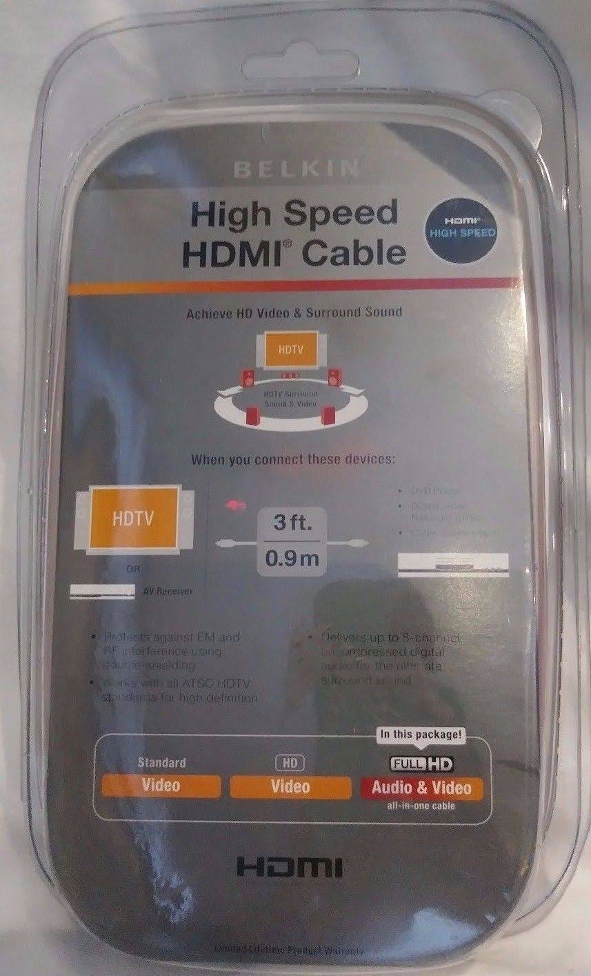 Dark gray 3 ft HDMI cable X320