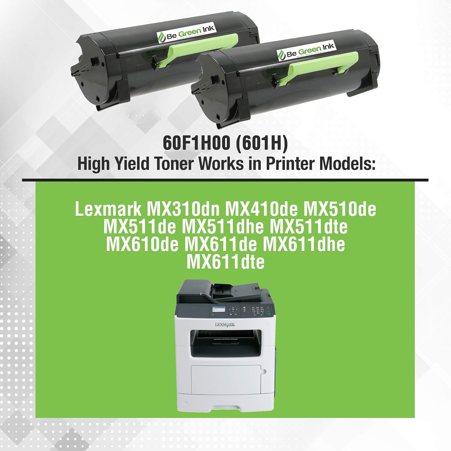 Compatible Toner Cartridge 2-Pack High Yield 10,000 Pages I6065