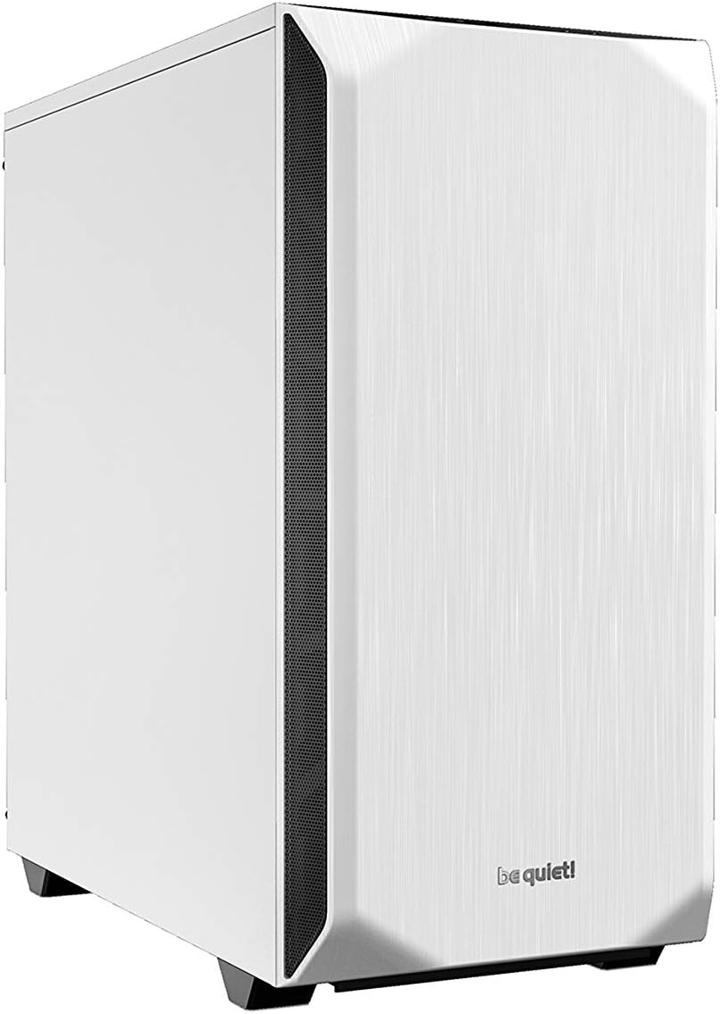 White Mid Tower ATX case with ARGB and tempered glass window A178