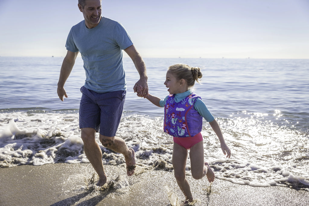 Mermaid 2-in-1 Life Vest with Rash Guard for Children 33-55 Pounds R6063