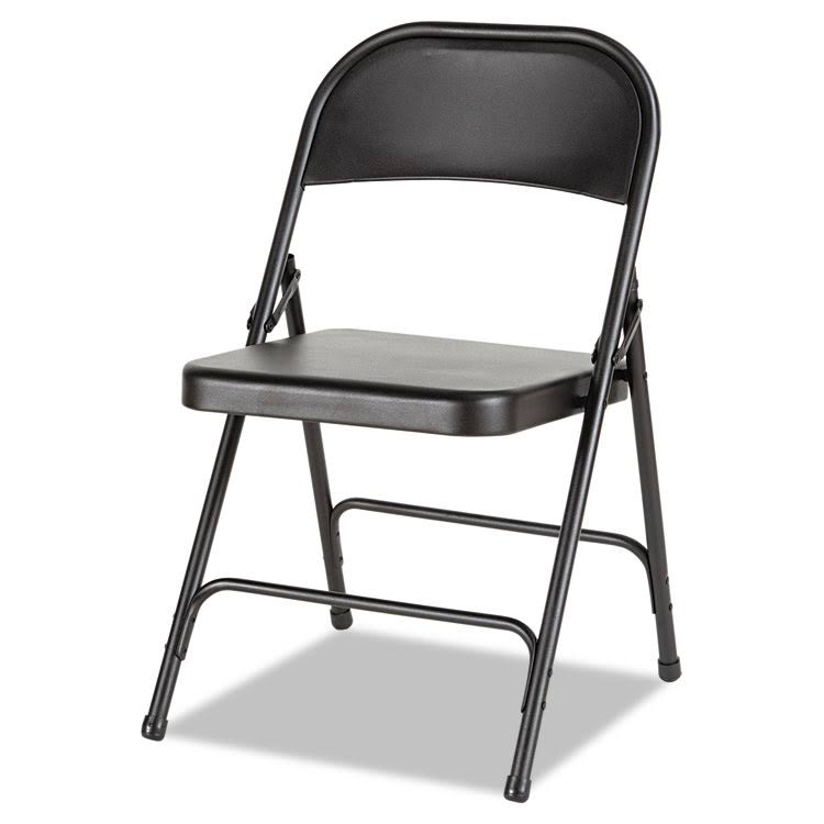 Graphite Steel Folding Chair, 4/Carton N364242