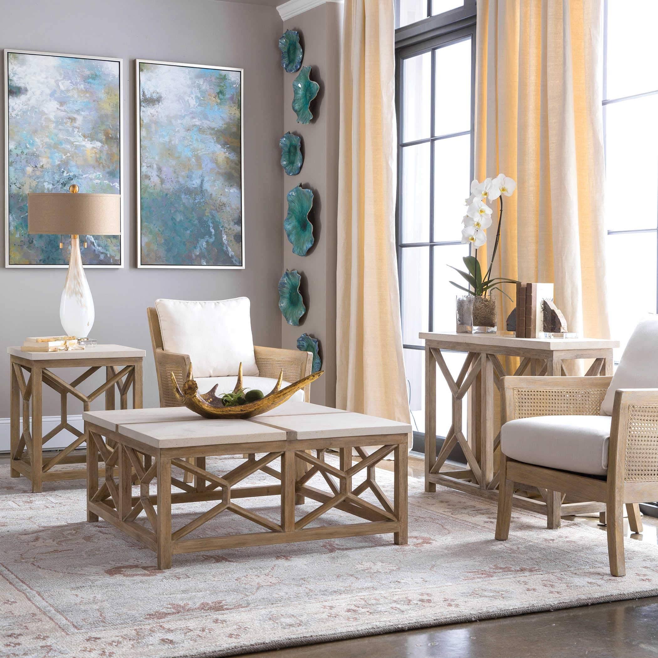 Stone End Table V8311