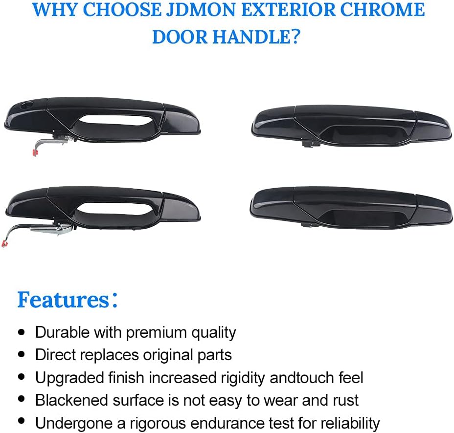 4Pcs Exterior Door Handle for Pickup SUV 2007-2013 Y401
